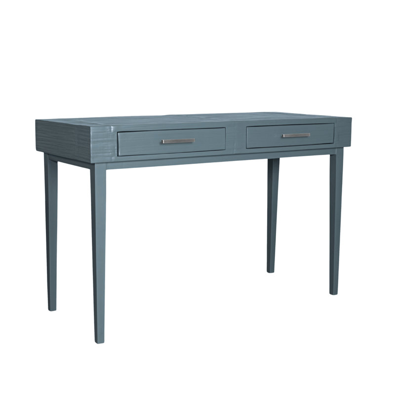 Bureau en bois massif Andros, Bleu régate