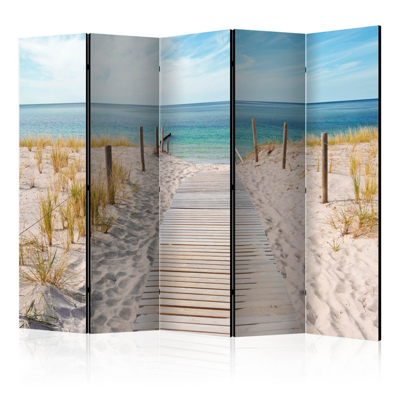 Humphrey 172cm H Solid Wood Folding Room Divider, 5