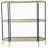 Metal Console Table, Mirrored Shelf
