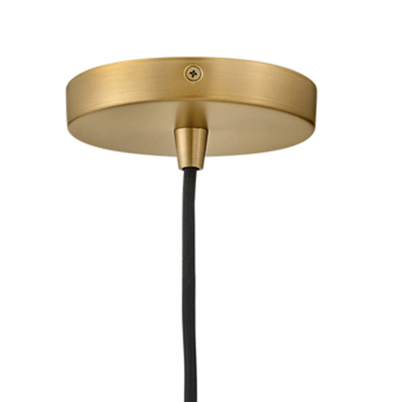 Carsley 1 - Light Lacquered Brass Pendant, Matte White