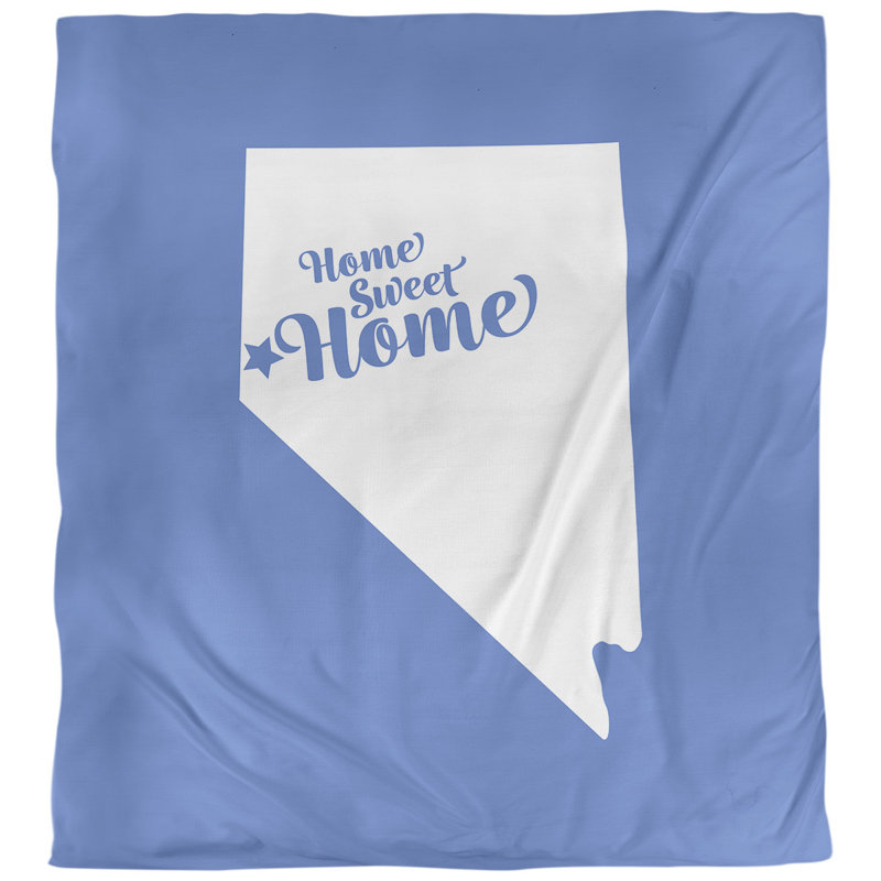 Housse de couette reno doux, Housse de couette simple TG, Bleu, Polyester brossé