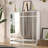  White Three-Tier Flip-Top Mirror Shoe Cabinet With 6 Drawers, Space-Saving Entryway Organizer