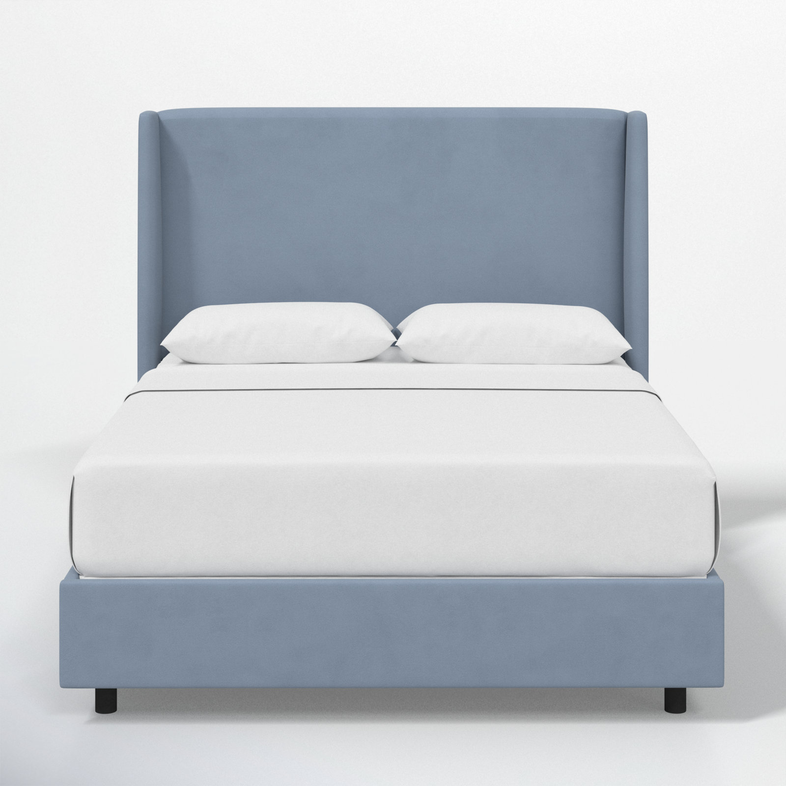 Tilly Upholstered Wingback Bed, California King, Classic Ocean Velvet