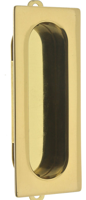 Solid Brass Rectangular Latch/Catch/Bolt, Polished Brass
