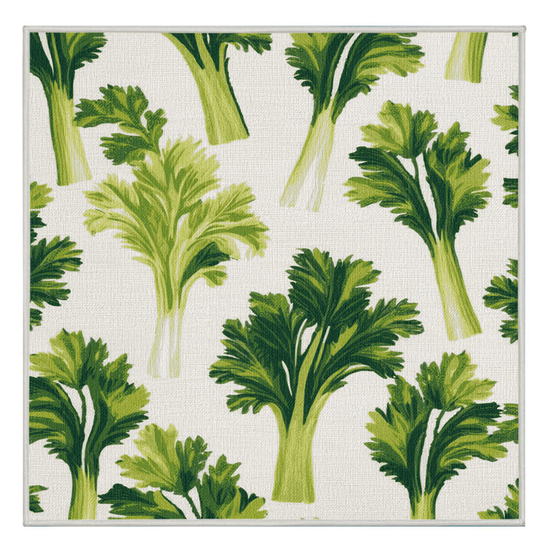  Tapis lavable de légumes céleri lavable, Carré 5 pi