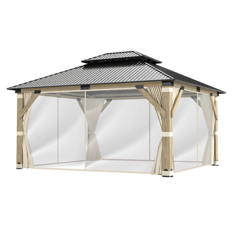 COVERONICS Customized Gazebo Kit Components, Fabric Screen & Curtain Only