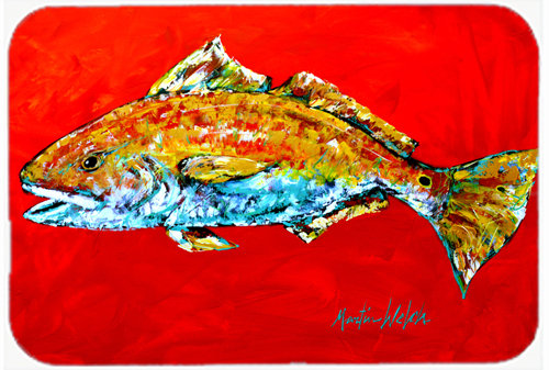 Caroline's Treasures Fish Head Glass Cutting Board