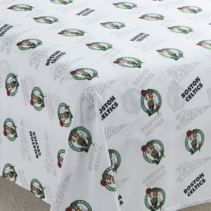 Ensembles de draps NBA par Sweet Home Collection, Boston Celtics - Double, Ensemble de draps pour lit double avec 2 taies d'o