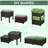 Outsunny 2 Piece Raised Garden Bed With Legs, Self-Watering Planter Box Raised Bed To Grow Flowers, Herbs & Vegetables, Gray-501133727
