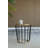 Maymie Glass Top End Table