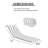2PCS Outdoor Lounge Chair Cushion Replacement Patio Funiture Seat Cushion Chaise Lounge Cushion-459887177