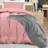 Utopia Bedding Duvet Cover King Size - 3 Piece with Zipper Closure - 1 Comforter Cover 104X90 Inches & 2 Pillow Shams 20X36 Inches (Pink) Comforter Not Included-136117386-136117385