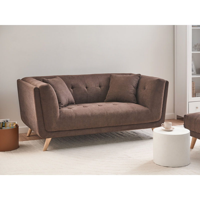 Sofa 2 Seater HABO Fabric Dark Brown