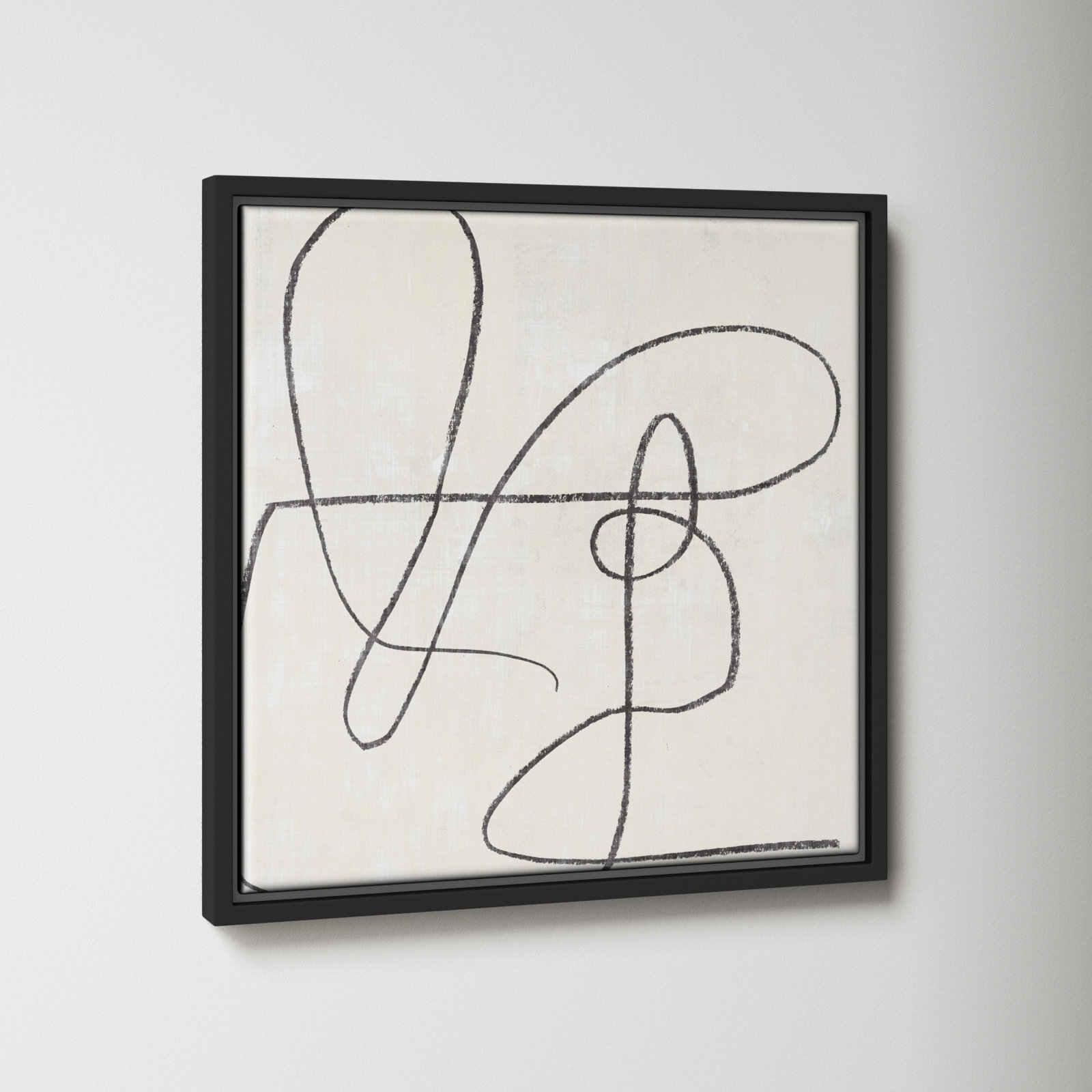 Juxtaposing, 25.5" H x 25.5" W, Black