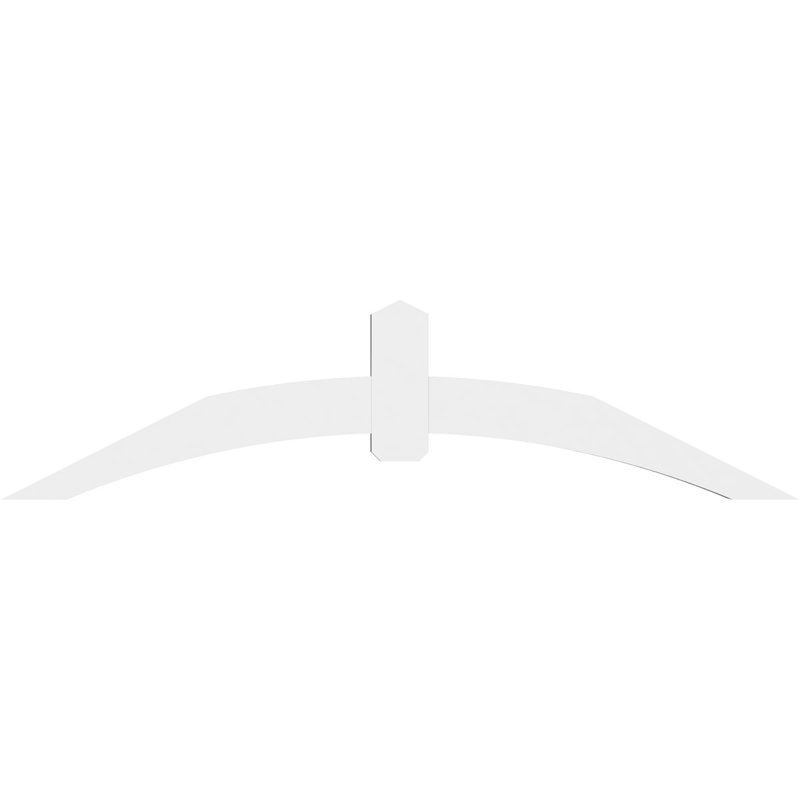Support pour pignon en PVC Archdale, H 21 po x l 84 po (pas: 6/12), P 4 po x F 6 po