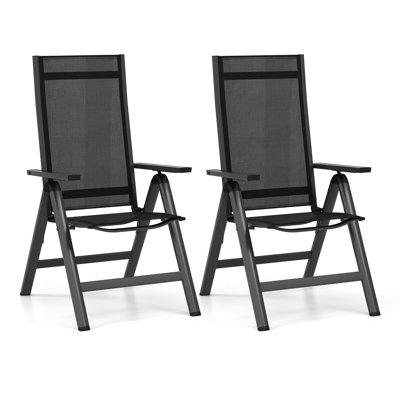 Witherell Mesh Patio Folding Chair Folding Chair Set