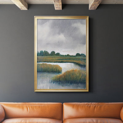 Salt Marshes I, reproduction encadrée de qualité supérieure - prête à être accrochée