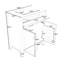 Armoire de salle de bain avec 2 portes et une tablette-1853909721
