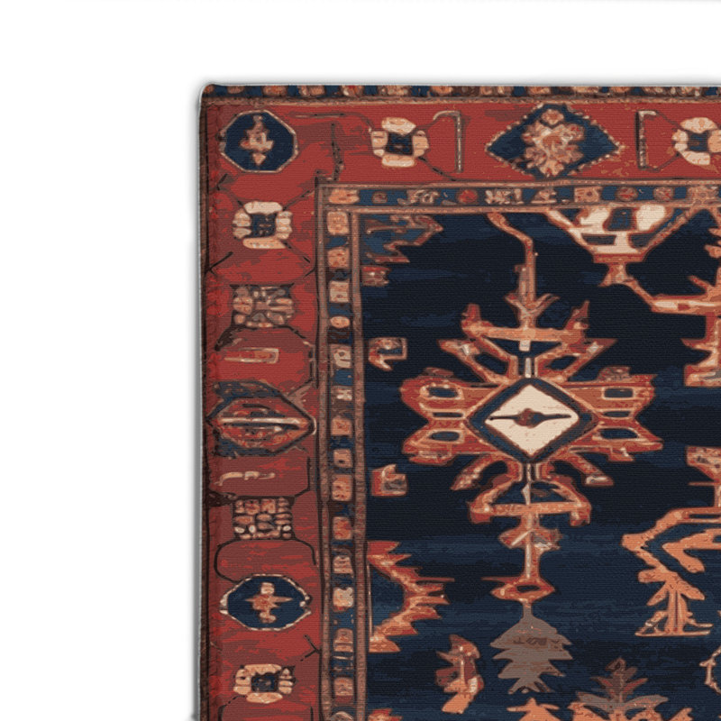 Tapis d'intérieur et d'extérieur gris Persian, Rectangulaire 2 pi x 3 pi