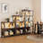 Bookshelf With LED Lights, Bookcase With Open Display Shelves-971760351-958715848