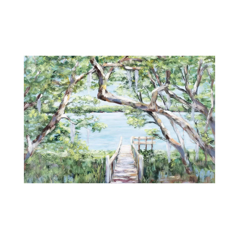 Lac brumeux, H 12 po x l 18 po x 1,5 po