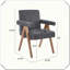 Fauteuil de salle à manger Poppy-2136185885