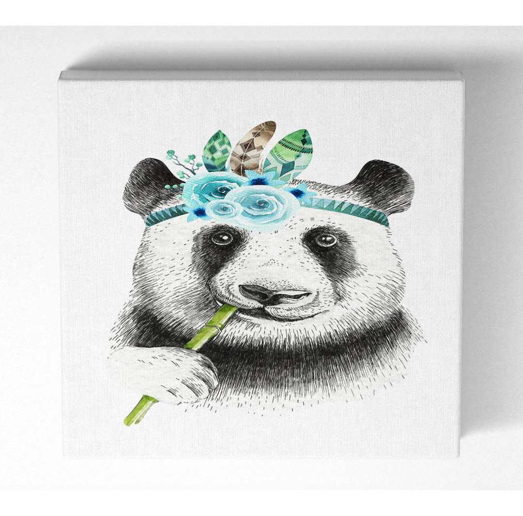 Panda Bamboo - Kunstdrucke auf Leinwand - Wrapped Canvas