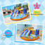 Jeu gonflable double 6 en 1 avec trampoline et piscine