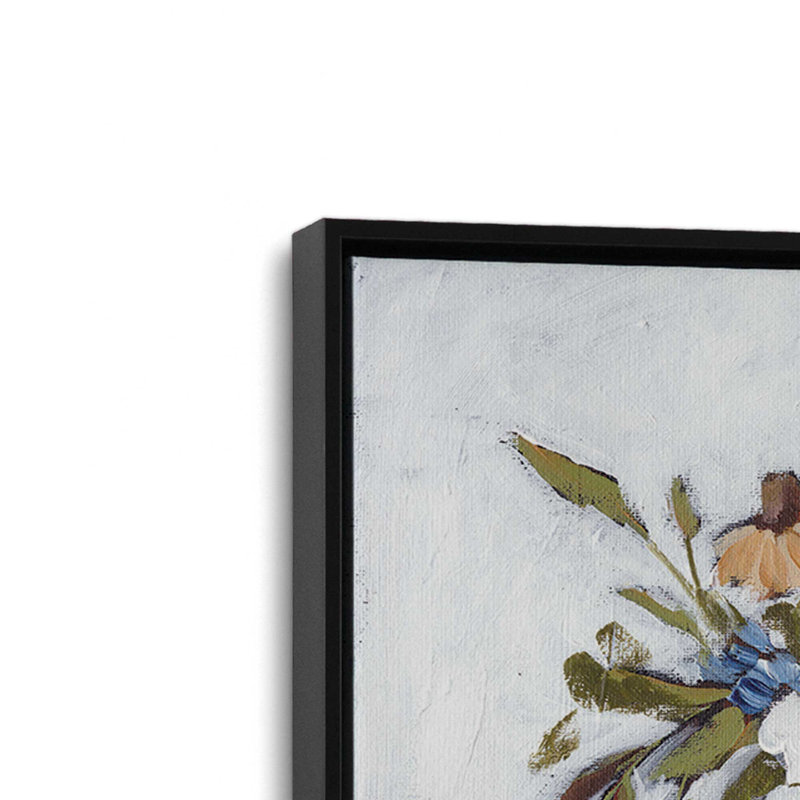 Reproduction d'art «Southern Charm» par Amanda Hilburn, L 16 po x H 12 po, Noir, Toile avec cadre