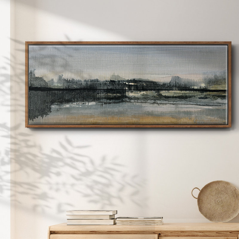 River Cross- Framed Canvas, 20" H x 50" W