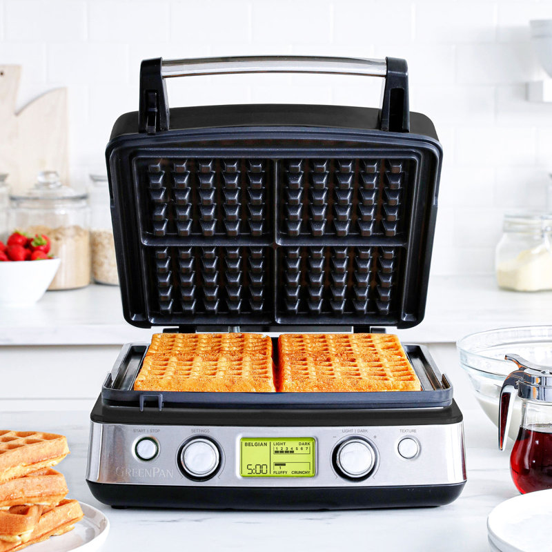 Gaufrier à 4 carrés GreenPan Elite, Crème de nuage
