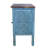 Turquoise Carved Console with Iron Hardware