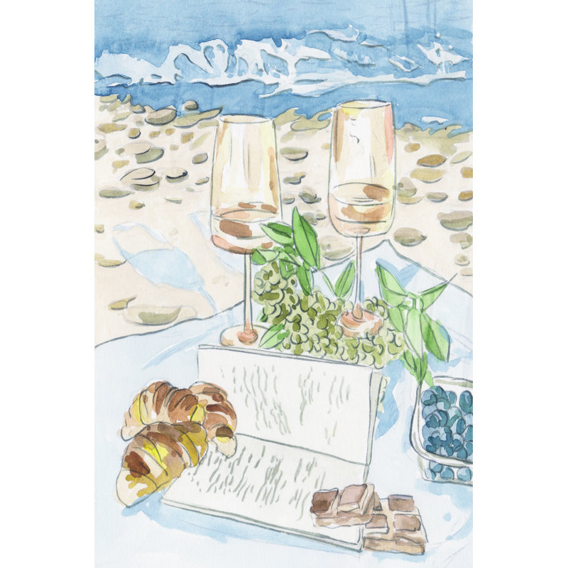 Beach Picnic II by Melissa Wang - Wrapped Canvas Print, 46 cm H x 30 cm W