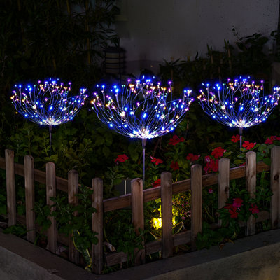 Silver/Black Solar Powered Integrated LED Pathway Light Pack