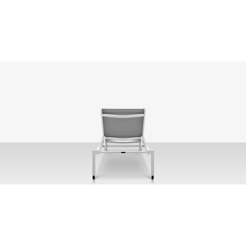 Fusion Armless Chaise, Tex White/Cloud Gray