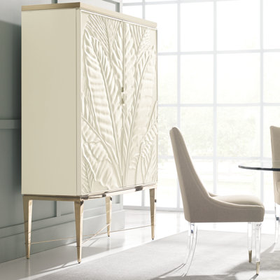 Caracole Classic 53.5 " L Stainless Steel Bar Cabinet