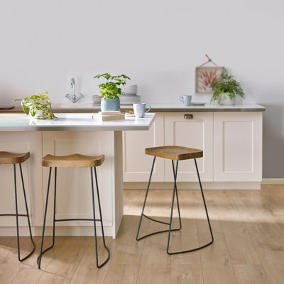 Angelinah Counter Stool with Metal Frame