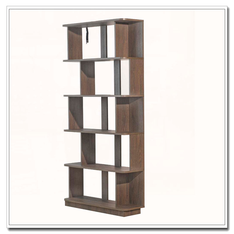 Bibliothèque de rangement ouverte à 5 niveaux L 31,5 "x H 64,56", Marron foncé