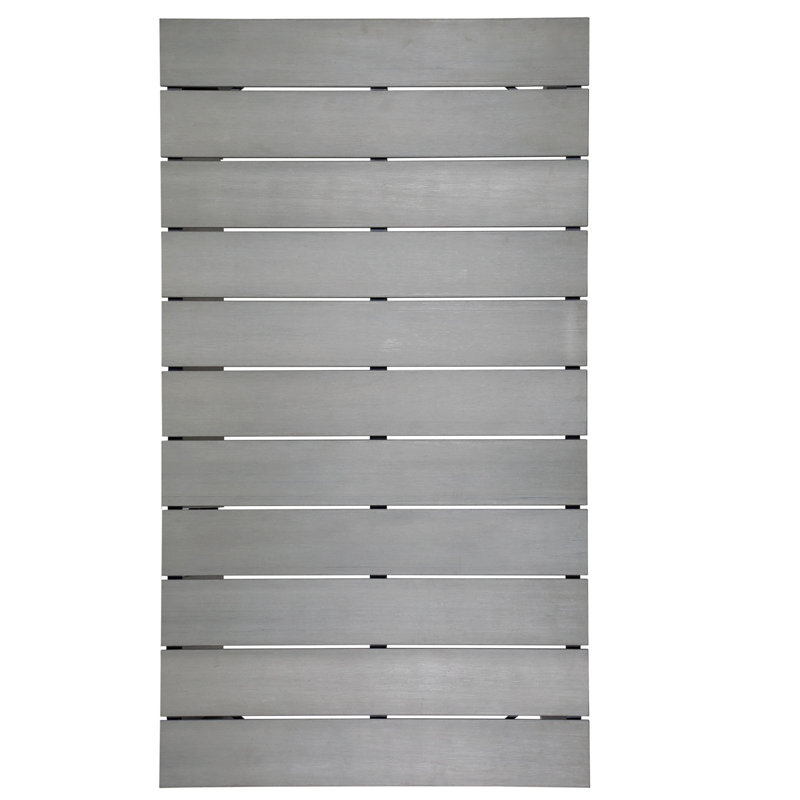  Ensemble de salle à manger rectangulaire pour 6 personnes, H 29,5 po x l 35,5 po x L 63 po, Gris/noir