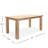 Morones 94" Teak Wood Dining Table-1449963582