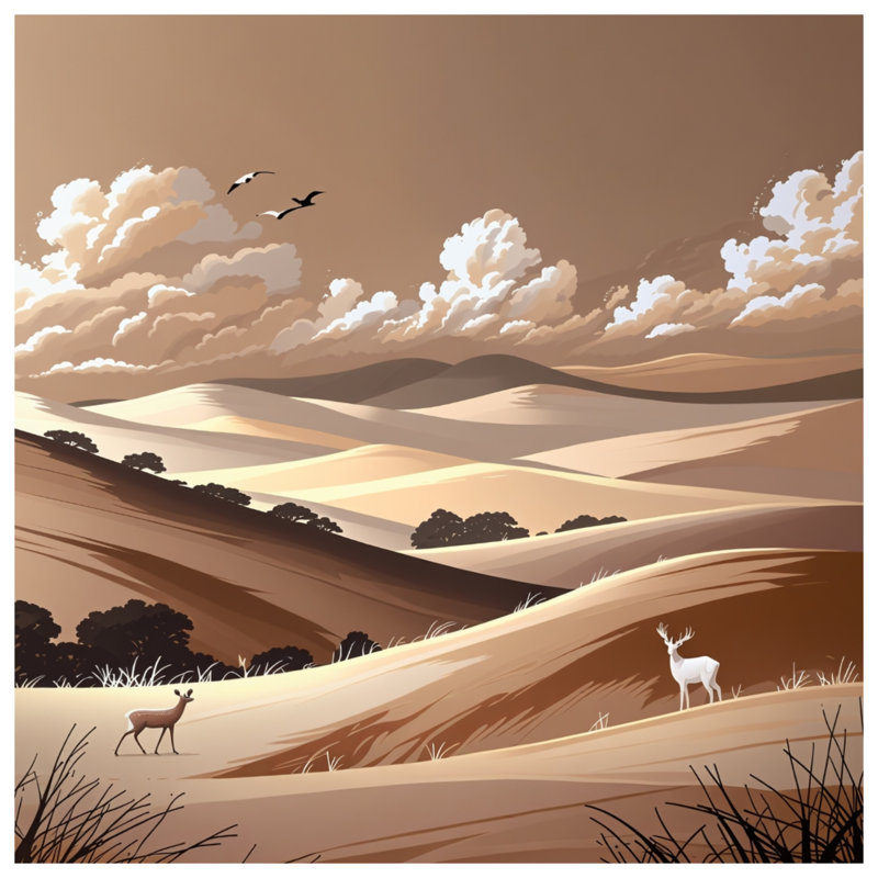 Rolling Hills Landscape Duvet Covers, Très grand lit