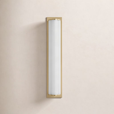 Freya Single Ribbed Dimmable LED Vanity Light