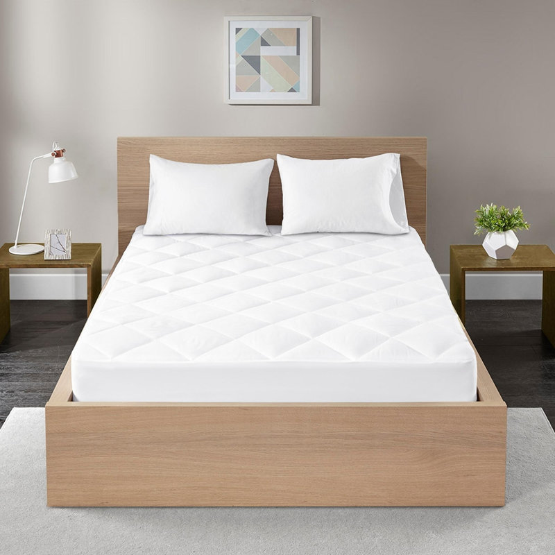 Protège-matelas imperméable en satin de coton 300 fils, Lit simple