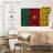 Borges Straw Weave Cameroon Flag