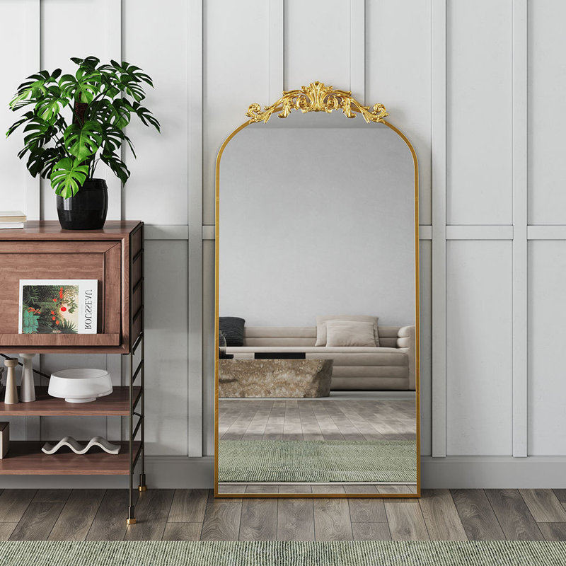 Dungonnell Iron Arch Mirror, 120cm H x 60cm W, Gold