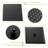 Wall Mounted Dual Shower - 12 Inch, Matte Black, Rainfall Type Black With Heads Inch Square,-121169379