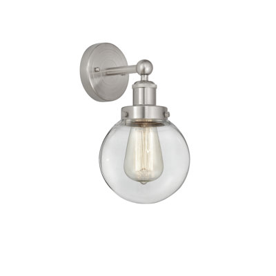 Applique murale à bras en acier 1 lumière Chickam Oak