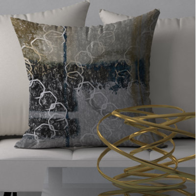 Housse de coussin décoratif carrée épicée et insert