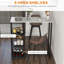 Faux Marble Top Metal Base Dining Table