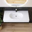 Lavabo vasque rectangulaire en résine 39 po pour salle de bain, lavabo de salle de bain flottant moderne pour meuble-lavabo, auge pour bassin Art, durable et élégant